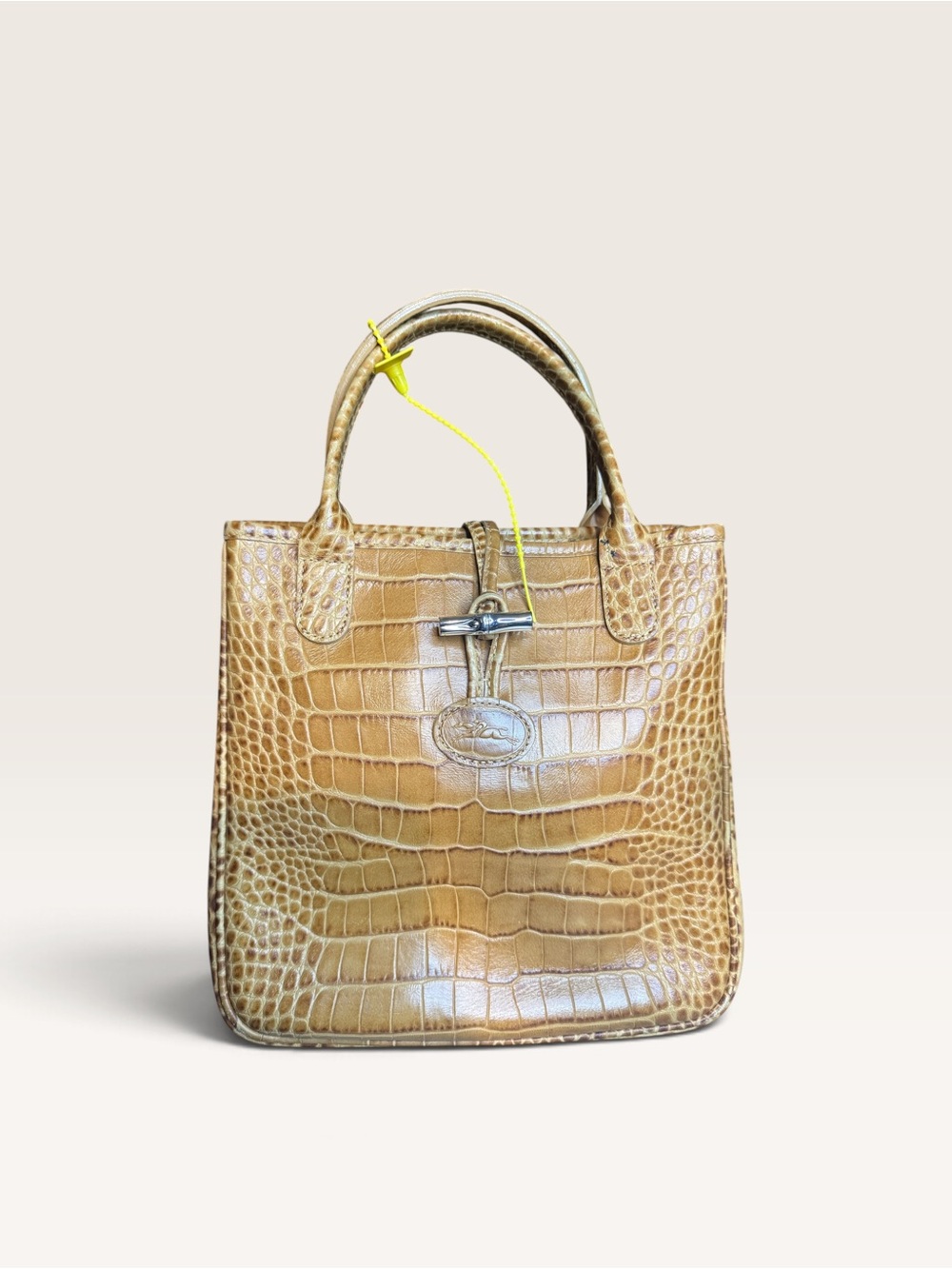 Longchamp Vintage Roseau Leather Tote Bag